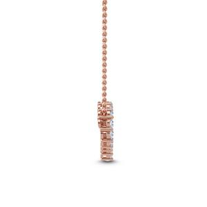 Elegant 18K Rose Gold Pendant Featuring 1.94 CTW Round Lab Grown Diamond Fine Jewelry Necklace Gift for Women Engagement <b>Charm</b> - Product Image 6