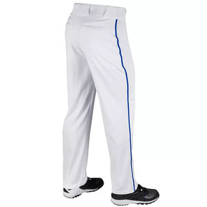 Pantalon de baseball long à rayures pour homme OEM – Meilleure vente en gros, logo personnalisé, vêtements de sport sublimés blancs, uniforme de baseball pour homme - Product Image 5