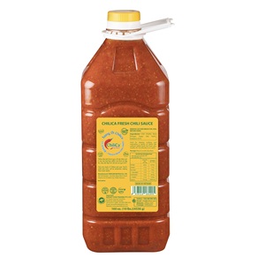 Tỏi gia vị Halal Mẫu hỗ trợ OEM cho siêu thị công thức nấu ăn chilica Tương Ớt tươi trong chai 4536g (160oz) - Product Image 5