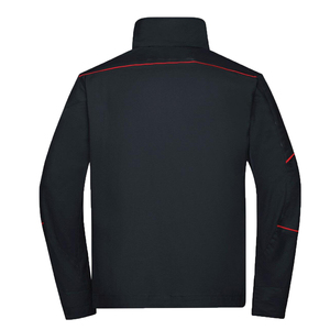 Custom Men's <b>Black</b> softshell Fleece <b>Jacket</b> Stand Collar Zipper Closure Windproof Casual Autumn Wear Regular Fit Polyester coat - Product Image 2