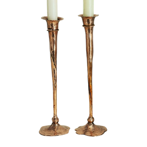 Handmade <b>Brass</b> <b>Candlestick</b> <b>Holder</b> Set with Tapered Design for Home Decoration Candle Stand Use For Wedding Party Decoration - Product Image 1