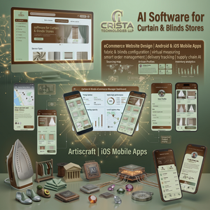 Logiciel ERP CRM IA pour les magasins de rideaux et stores, conception de sites e-commerce, applications mobiles Android iOS, WordPress, Shopify IA - Product Image 1