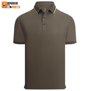 Camiseta Polo de Manga Corta para Hombre DAPHNIA SPORTS, Color Sólido, Transpirable, de Algodón Tejido, Estilo Casual, Corte Regular - Product Image 2