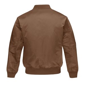 Best Quality OEM/ODM Bomber Jacket For Men Full Zip Windbreaker Warm Winter Windproof Casual Outwear Padded <b>Lined</b> <b>Coats</b> - Product Image 2