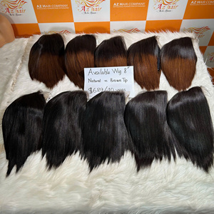 Precio al por mayor peluca hueso recto 100% extensiones de cabello crudo humano vietnamita sedoso suave Color negro Natural Super doble dibujado - Product Image 4