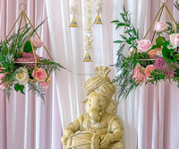 Magnifique arrangement de fleurs artificielles, arc, toile de fond florale blanche pour fête, événement, scène, décoration de mariage, Faux artificiel