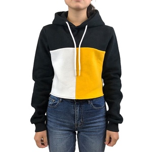 Sweat à capuche pour femme, sweat-shirt design personnalisé de haute qualité, haut court - Product Image 1