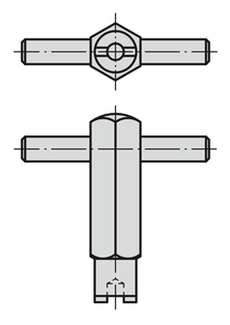 K1381 Plongeur à ressort standard, force de ressort D=M08 L=22, acier inoxydable, plat, compatible : PIN POM - Product Image 6