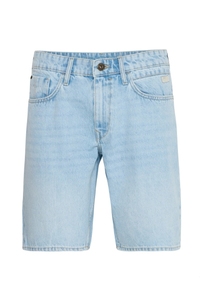 Pantalones Cortos Bermuda de Mezclilla para Hombre, Cintura Alta, Color Sólido, Estilo Casual, Tejido 100% Algodón, Transpirable, para Verano - Product Image 3