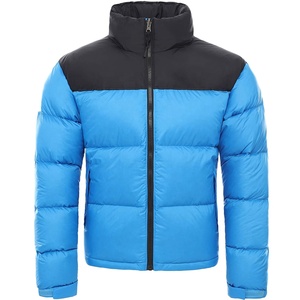 Custom Logo Duck OEM Man Windproof Puffy Coat Hooded Winter Streetwear with <b>Pattern</b> Decoration <b>Quilted</b> Puffer <b>Jacket</b> for Men - Product Image 1