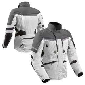 Custom Logo <b>Biker</b> Riding Men's <b>Jackets</b> Motocross Protective Gear High Quality Full Sleeve Color-Blocked Gray White All Seasons - Product Image 6