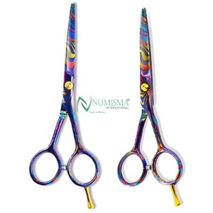 Ciseaux de barbier professionnels, lames en acier inoxydable, manche en plastique, ciseaux à effiler les cheveux, ciseaux de salon, meilleure qualité - Product Image 4