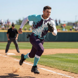 Ensemble d'uniformes de baseball avec maillot personnalisé (nom et numéro) et pantalon pour les sports scolaires ou de club, toutes tailles - Product Image 4