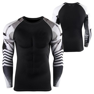 Custom Logo High Quality Wholesale Fitness <b>Swim</b> <b>Shirts</b> for Men Rash Guard Printed Full Sleeve Sportswear Adults - Product Image 6