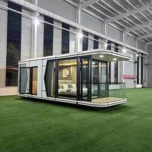 Maisons préfabriquées de luxe personnalisables en conteneurs, multi-usages : salon, école, cuisine, chambre, villa, boutique, gîtes - Product Image 1