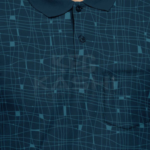 Polos Casuales de Hombre, Cómodos, Tejido Sólido 100% Algodón, Transpirables, Manga Corta, Diseño con Botones, Estilo Urbano, 220g - Product Image 6