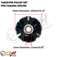 Rtway-jeu de poulie de transmission pour moto YAMAHA RS100, pièces de course, RS