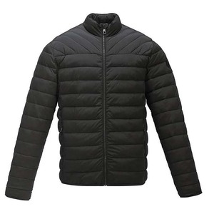 Blouson matelassé bleu à capuche pour homme, chaud et rembourré de duvet, col montant décontracté, fermeture éclair, épais, imperméable, OEM - Product Image 6