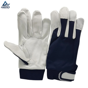 Nouveauté avec sangle réglable, meilleur fournisseur, bracelet élastique tendance antidérapant, créez vos propres gants de travail en cuir - Product Image 1