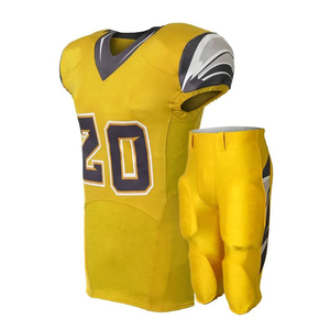 Ensemble de maillot et pantalon de football américain léger avec broderie de logo personnalisé pour l'entraînement et les matchs sportifs - Product Image 2