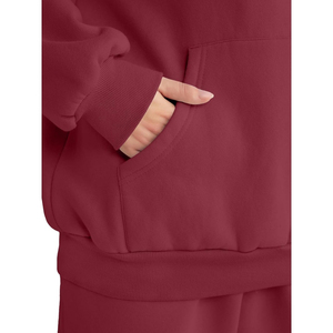 Ensembles de survêtements décontractés surdimensionnés pour femmes, de haute qualité, deux pièces, pour l'entraînement et le jogging - Product Image 6