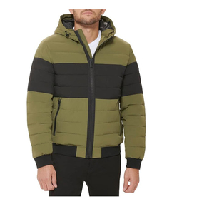 Latest Design Down Coat Men's Bright Face Trend Hooded Short <b>Thick</b> Winter Bomber Shiny Puffer Men's <b>Jacket</b> - Product Image 1