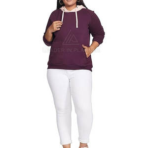 Sweat à capuche surdimensionné en coton pour femme, personnalisable en gros, bonne qualité, prix abordable, sweats à capuche pour femme en vente - Product Image 6