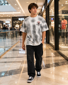 Camiseta Premium Unisex de Algodón Oversize con Estampado Tie-Dye, Cuello Redondo, Ajuste Relajado, Estilo Casual Urbano, Moda de Verano Unisex - Product Image 6