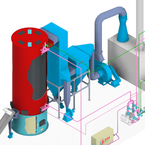 Calentador de Aceite Térmico con Tubo de Agua Industrial para la Industria Textil, Forestal y Química |   Sistema de Calefacción de Biomasa 300C 18 MkCal Vapor - Product Image 1