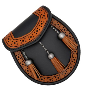 Sacoche Sporran Écossaise Personnalisée en Fourrure de Lapin à 3 Pompons, Sacoche Sporran Utilitaire pour Kilt avec Tambour en Acier, avec services OEM ODM - Product Image 2