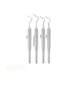 Sonde d'exploration dentaire en acier inoxydable de haute qualité, simple ou double extrémité, instrument chirurgical de diagnostic - Product Image 3