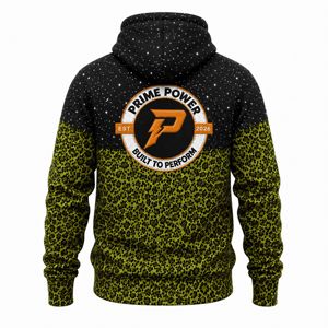 Sweat-shirt à capuche imprimé animal personnalisé pour homme, coupe oversize, olive et noir, streetwear, pull graphique, fournisseur direct d'usine 2026 - Product Image 2