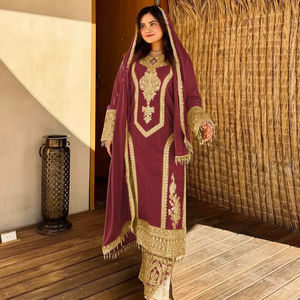 Elegante Salwar Kameez de Diseñador para Mujer, Directo de Fábrica, Traje Casual de Invierno de Buena Calidad, Ropa India y Pakistaní - Product Image 1