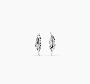 Pendientes de Oro Blanco de 14 Quilates con Diamantes Cultivados en Laboratorio, Certificados por IGI, Corte Brillante Redondo VS1, para Mujer, Regalo de Aniversario de Bodas - Product Image 2