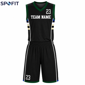 Uniforme de Baloncesto Personalizado de Manga Corta, Ajustado, Unisex, Cintura Elástica, Alta Calidad, Nuevo, 100% Poliéster, Estampado y Transpirable - Product Image 2