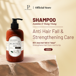 PURESIA Shampooing Sans SLS Jasmin & Ylang Ylang 400ml Soin Fortifiant Anti-Chute de Cheveux Sans SLS Végétalien Anti-Pelliculaire Nourrissant - Product Image 1