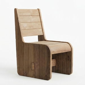 Premium wooden santorini <b>dining</b> <b>chair</b> minimalist solid teak wood kitchen <b>dining</b> room seating side <b>chair</b> natural timber frame - Product Image 1