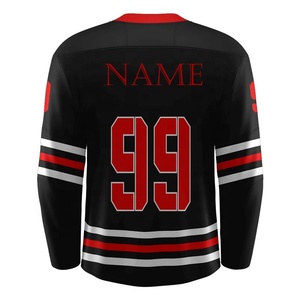 Maillot de hockey sur glace écologique, respirant, best-seller, prix d'usine, toucher doux, maillot de hockey sur glace en gros pour hommes de haute qualité - Product Image 3