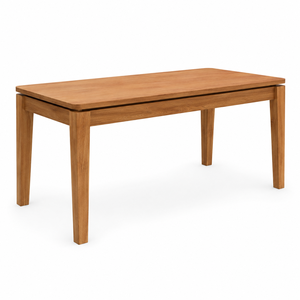 Mesa de Comedor Rectangular Minimalista de Teca con Patas Cónicas, Diseño Escandinavo, Duradera, Ecológica y Estable, Mueble para el Hogar con Capacidad para 8 Personas - Product Image 2