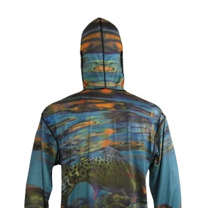 เสื้อฮู้ดดี้ตกปลาผู้ชายผ้าสแปนเด็กซ์/คอตตอน คุณภาพระดับโปร แขนยาว ระบายอากาศได้ดี กันน้ำ แห้งเร็ว สวมใส่สบาย ทนทาน ด้านหน้า - Product Image 4