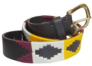 Ceinture Polo Homme Personnalisée en Cuir Véritable Faite à la Main, Ceinture Gaucho Brodé en Cuir de Vachette, Vente en Gros Direct Usine Sacs et Étuis LPB-0109 - Product Image 5