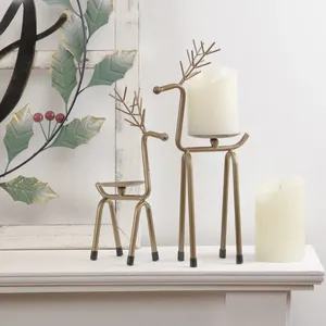 Handmade Contemporary Candle Holder Premium Designer ProductDesigner Handmade <b>Black</b> Metal <b>Candlestick</b> Holder for Christmas - Product Image 4