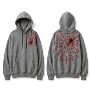 Sudadera con capucha SPIDER WEB de alta calidad, muy moderna y elegante para uso casual y al aire libre. - Product Image 2
