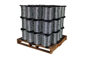 ลวดเหล็กชุบสังกะสีขนาด500เมตรราคาดีที่สุดสำหรับตลาดอเมริกาใต้ลวดหนามถักแบบกลับด้านแรงดึงสูง4นิ้ว - Product Image 6