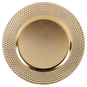 Décor à la maison Rose Gold Charger Plate Fiançailles Anniversaire Dîner Thème Rond Chargeur Plat Plaque Nouveaux Craft Designers - Product Image 6