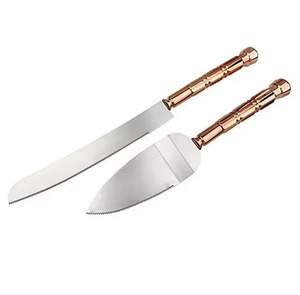 Catering Table Cake Cutting Set Metal Knife and Server Stainless Steel Dessert Serving <b>Tools</b> - Product Image 3