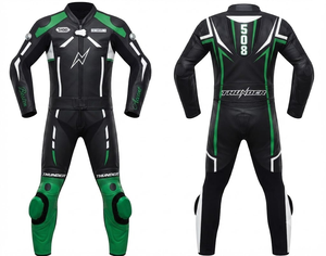 ชุดแข่งรถมอเตอร์ไซค์ Unisex Ramaha Elite MotoCP แบบจั๊มสูท/ชุดหนังวัวแท้/หนังจิงโจ้พรีเมียม พร้อมแผ่นยืดหยุ่น - Product Image 1
