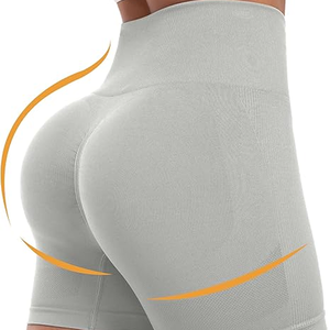 Shorts de Compresión de Cintura Alta Premium para Mujer con Impresión de Logotipo Personalizado – Shorts que Absorben la Humedad para Gimnasio, Deportes y Fitness - Product Image 3