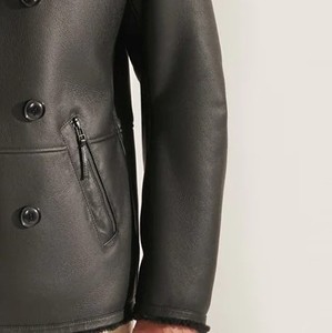 Premium Leather Aviator Flight <b>Jacket</b> Classic <b>Pilot</b> Coat Winter Fashion OEM ODM Manufacturing Sample Service Available - Product Image 6