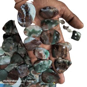 Piedra Preciosa de Aguamarina Verde Suelta de Primera Calidad, Formas Mixtas, Cristal Natural Curativo, 20-45mm, 8-12g, para Fabricación de Joyería, Venta al Por Mayor - Product Image 2